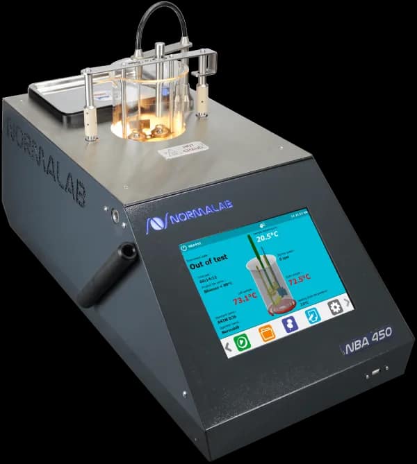 Normalab NBA 450, test your asphalt's softening point